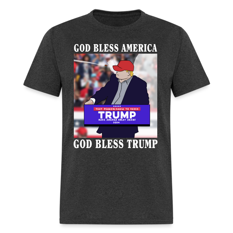 God Bless America God Bless Trump - heather black