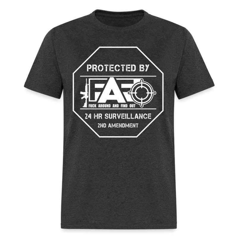 Protected By FAFO T Shirt - heather black