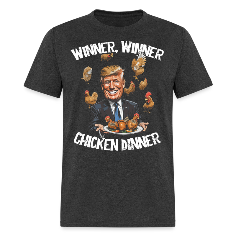 Trump Chicken Dinner T Shirt - heather black