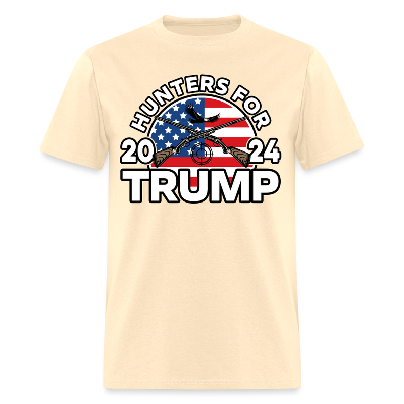 Hunters For Trump 2024 T Shirt - natural