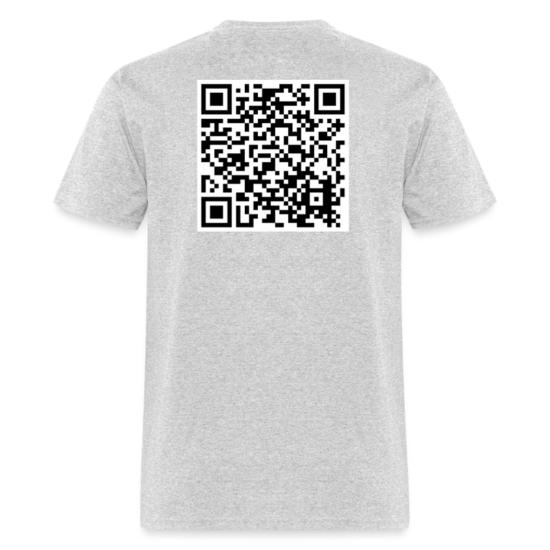 Trump I'm Back QR Code T Shirt - heather gray