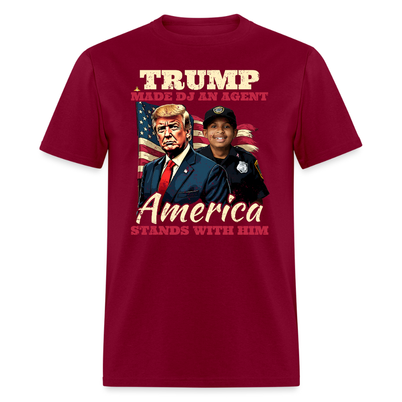 Trump DJ Daniel T Shirt - burgundy