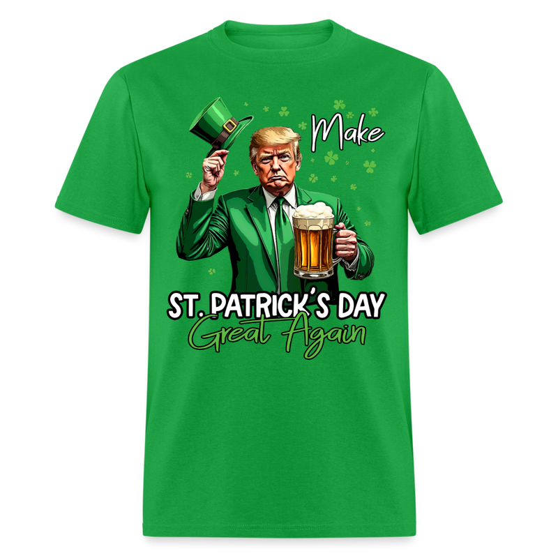 Trump Make Saint Patricks Day Great Again T Shirt - bright green