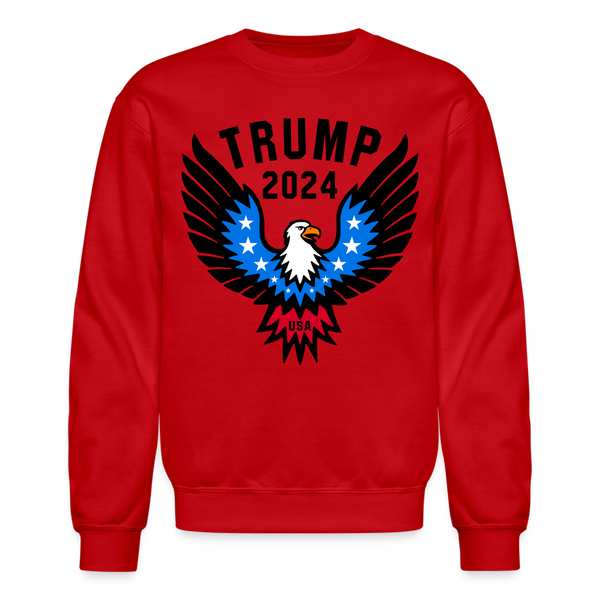 Patriotic Eagle Trump Sweatshirt - red