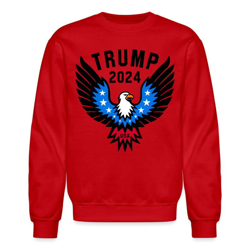 Patriotic Eagle Trump Sweatshirt - red