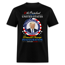 President Donald Trump Inauguration Day 2025 T Shirt - 2 - black