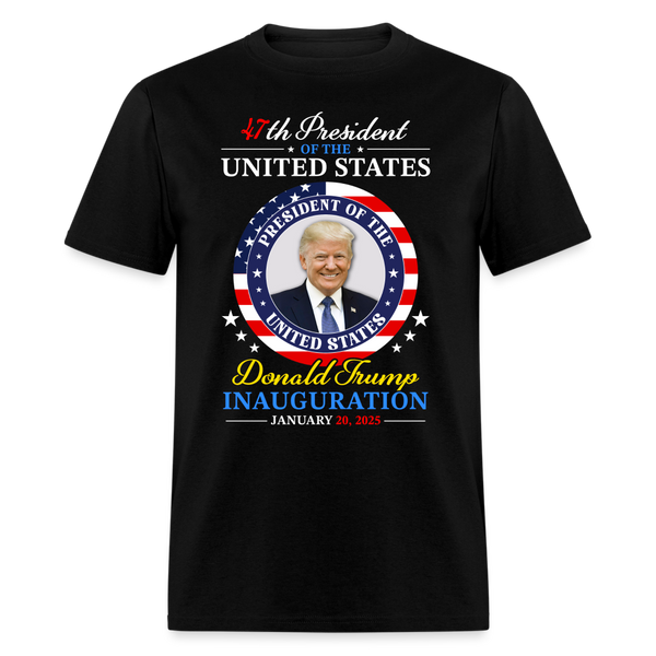 President Donald Trump Inauguration Day 2025 T Shirt - 2 - black