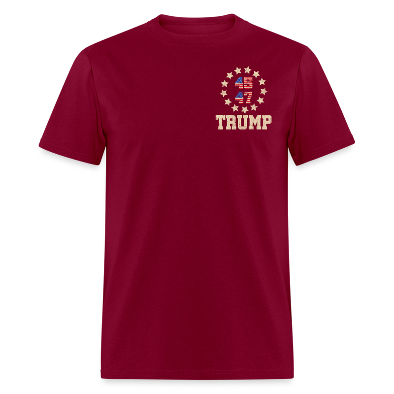 Take America Back Trump 2024 T Shirt - 2 - burgundy