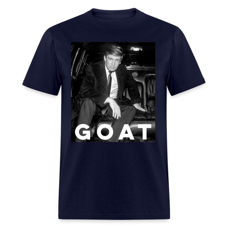 Trump Goat T Shirt - navy