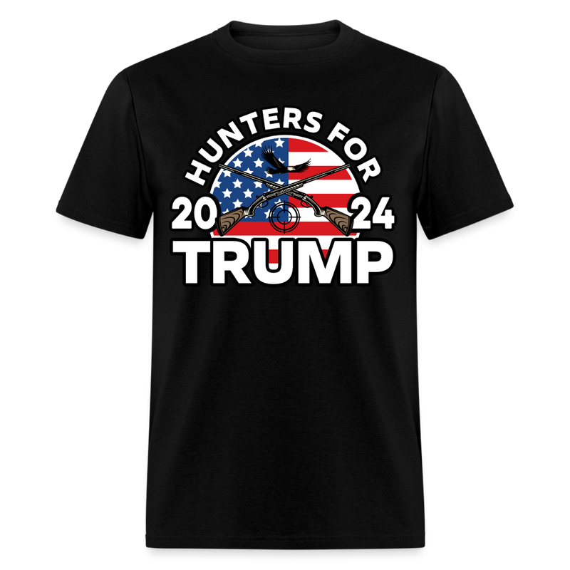 Hunters For Trump 2024 T Shirt - black