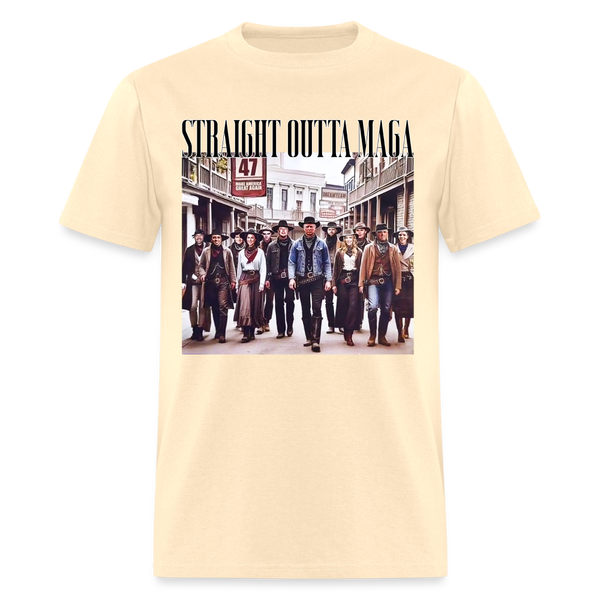 Straight Outta MAGA 47 T Shirt - natural