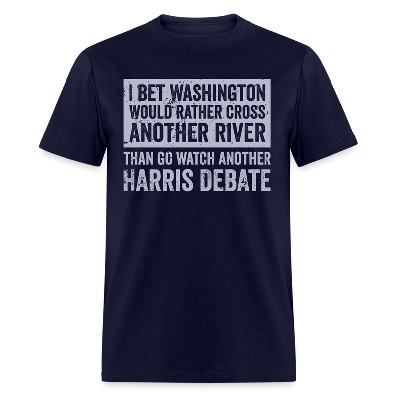 Washington Harris Debate T Shirt - navy