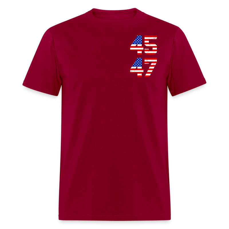 Trump 45 47 Better Coverage Than 5G T Shirt T Shirt - dark red