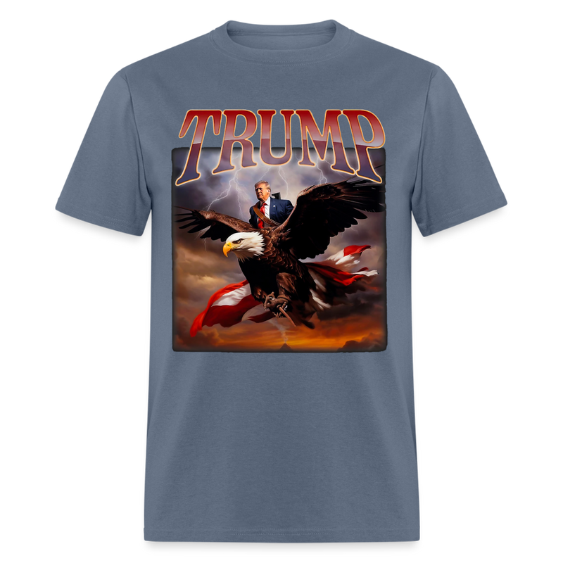 Donald Trump Eagle USA President T Shirt - denim