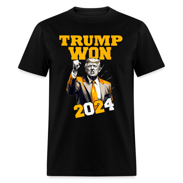 Trump Won 2024 3 T Shirt - black