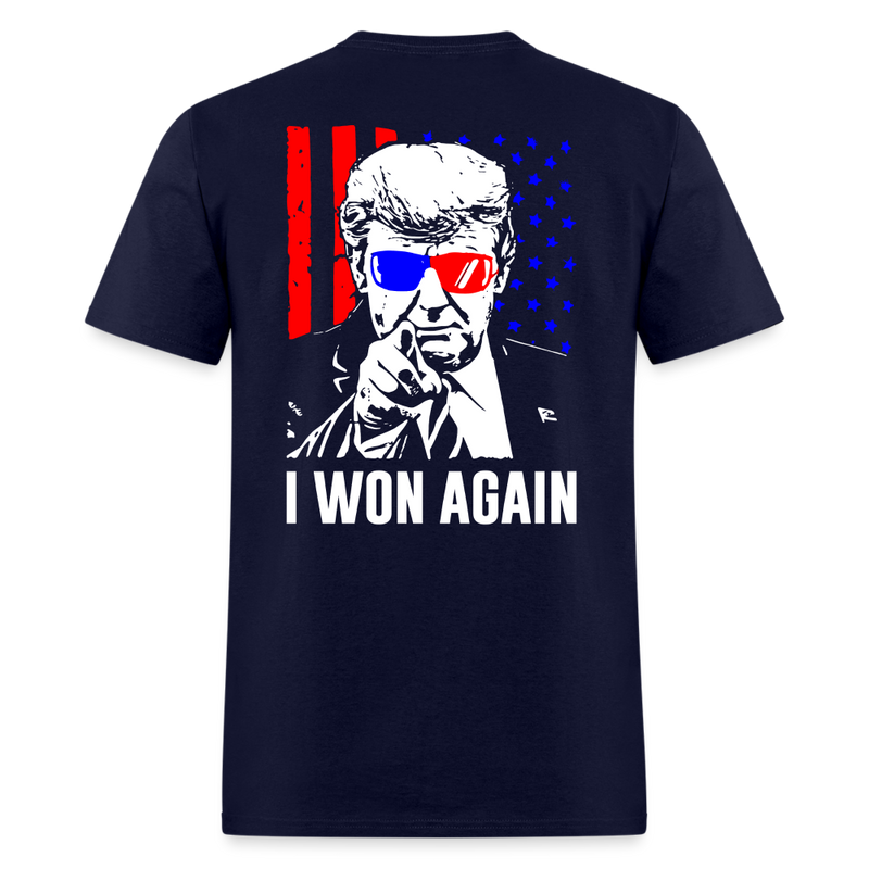 I Won Again T Shirt - navy