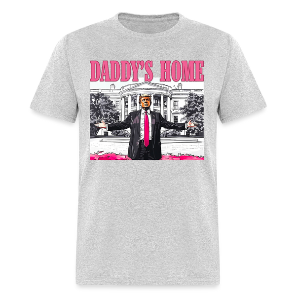 Daddy's Home T Shirt White Version - heather gray