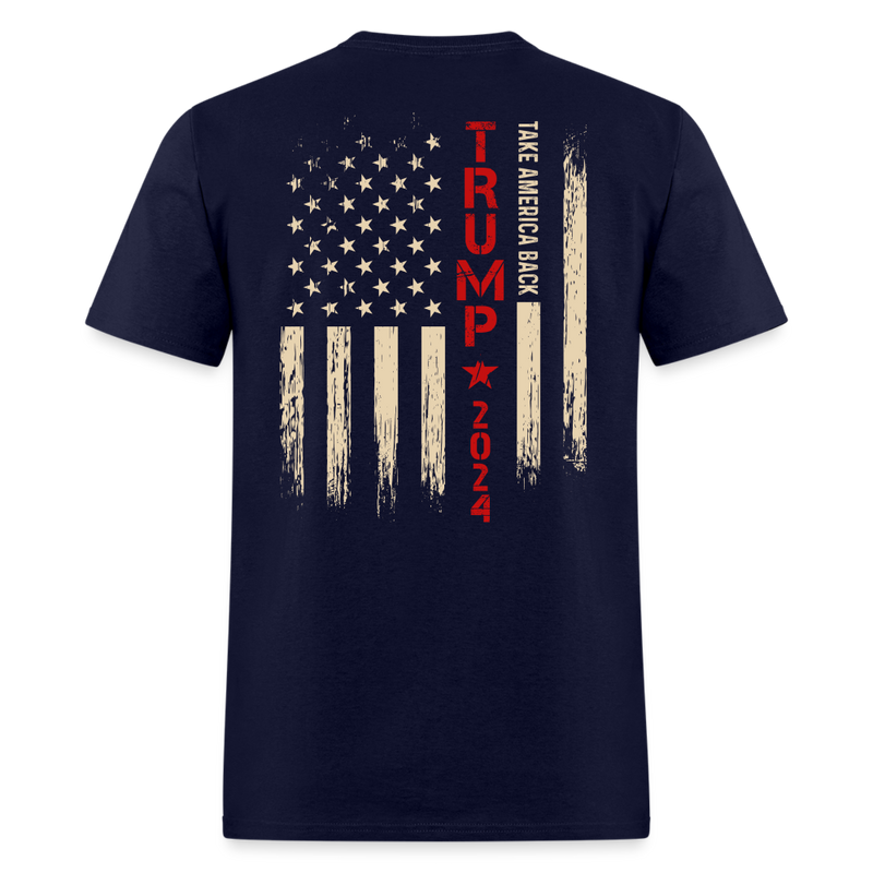 Take America Back Trump 2024 T Shirt - 2 - navy