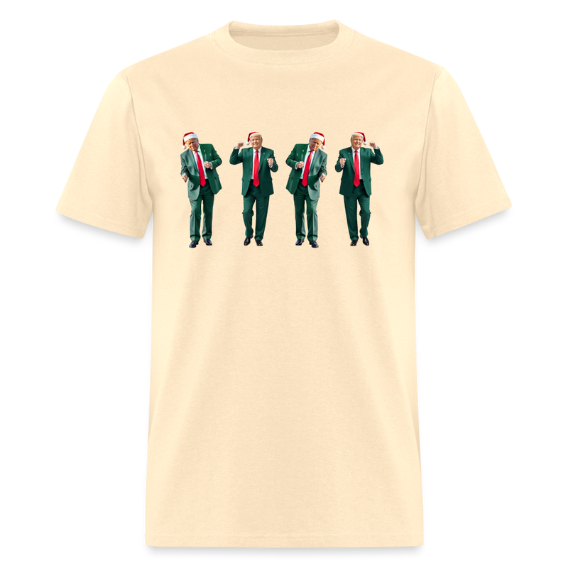 Dancing Trump Christmas T Shirt - natural