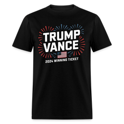 Trump Vance 2024 Winning Ticket 1 T Shirt - black