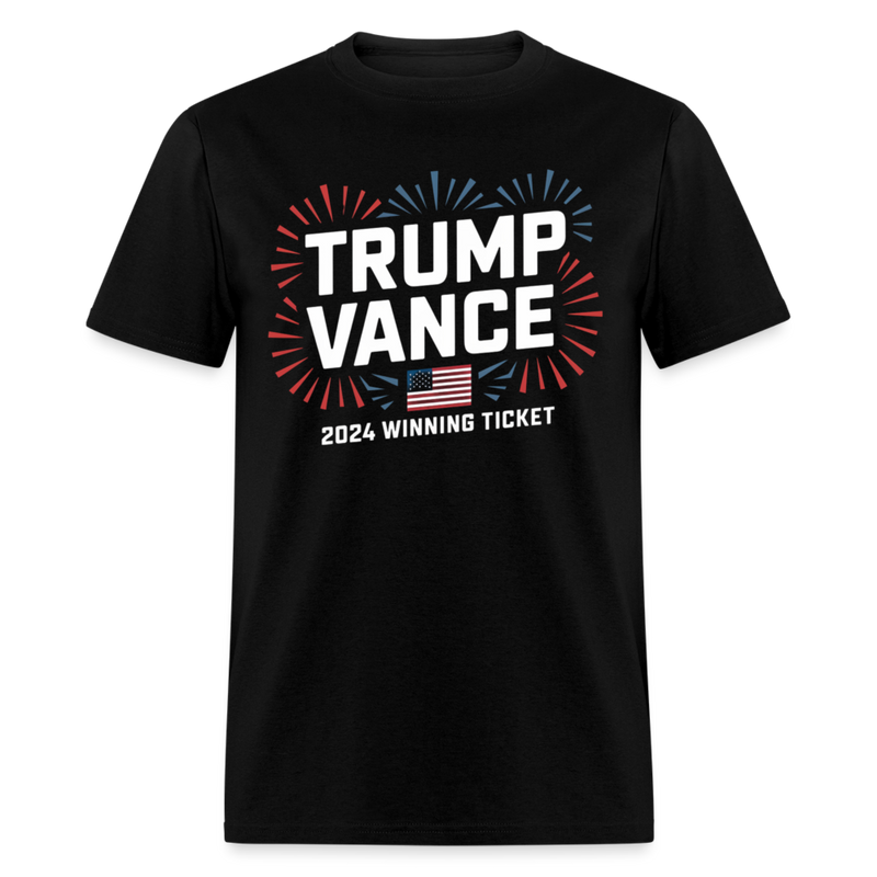 Trump Vance 2024 Winning Ticket 1 T Shirt - black