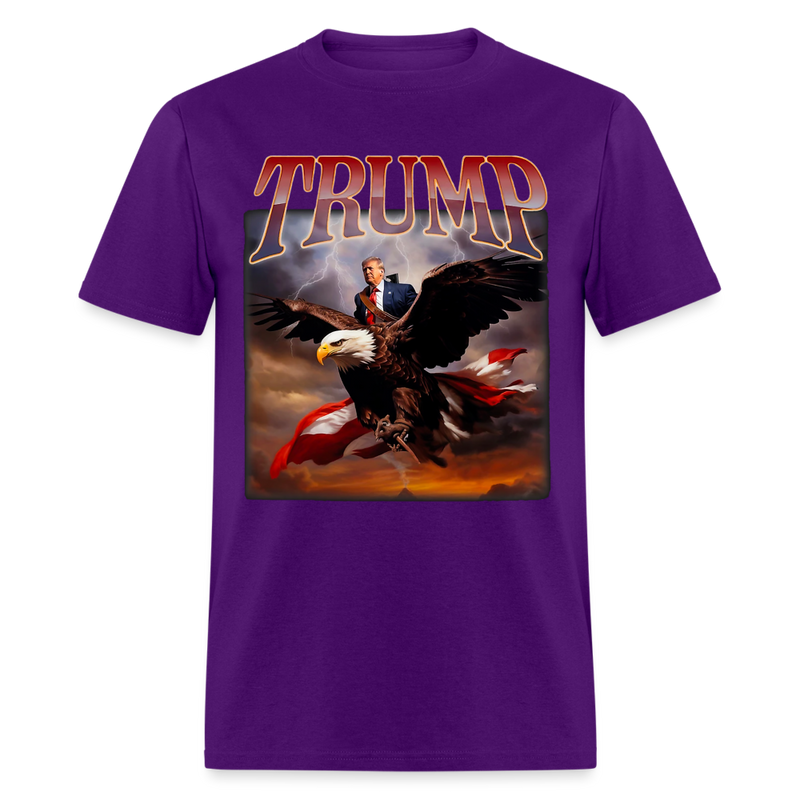 Donald Trump Eagle USA President T Shirt - purple