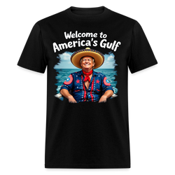 Welcome To America's Gulf T Shirt - black