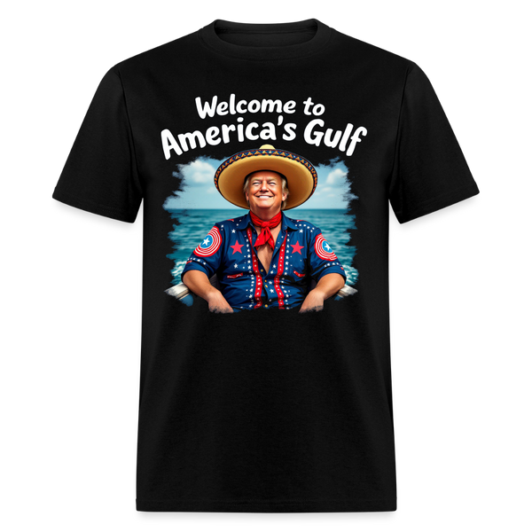 Welcome To America's Gulf T Shirt - black