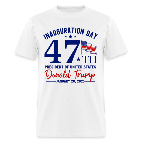 Trump Inauguration Day 2025 T Shirt - white