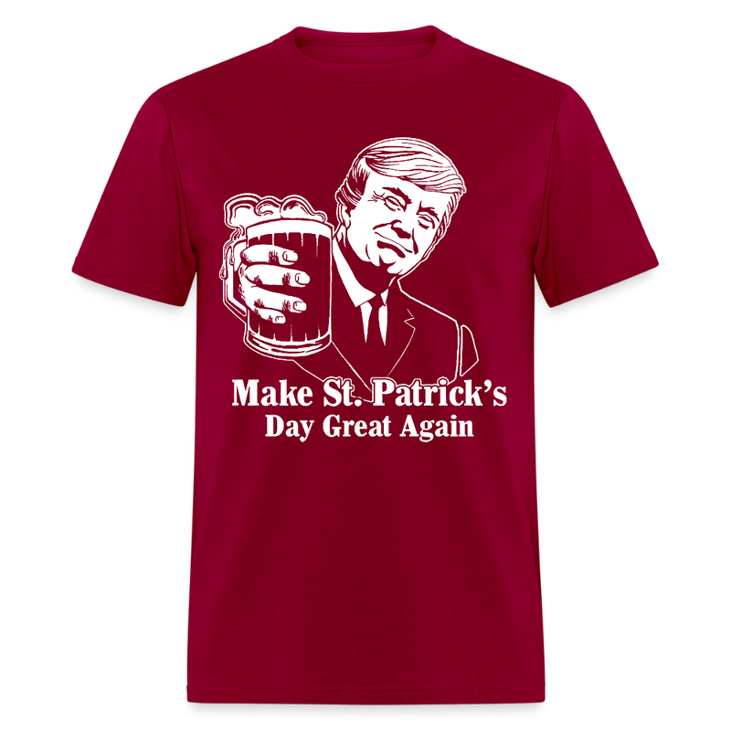 Trump Make St. Patrick’s Day Great Again T Shirt - dark red