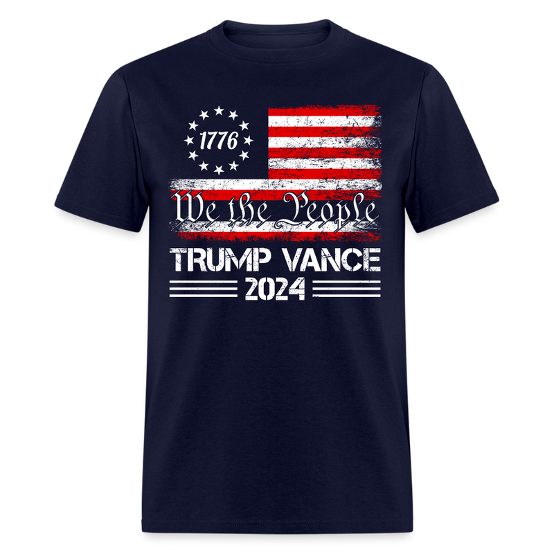 Trump Vance We The People 47th President Trump Won T Shirt - navy