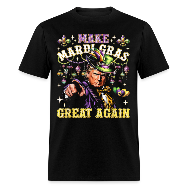 Make Mardi Gras Great Again Trump T Shirt - 2 - black