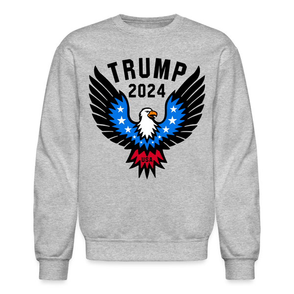 Patriotic Eagle Trump Sweatshirt - heather gray