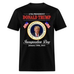 Donald Trump 47th President Inauguration 2025 T Shirt - black