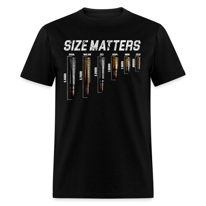 Grunt Style Size Matters T Shirt - black