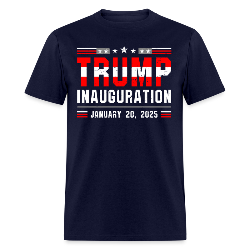 Trump Inauguration January 20 2025 T Shirt - navy