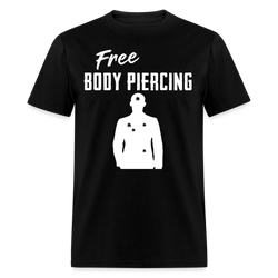 Free Body Piercing T Shirt - black