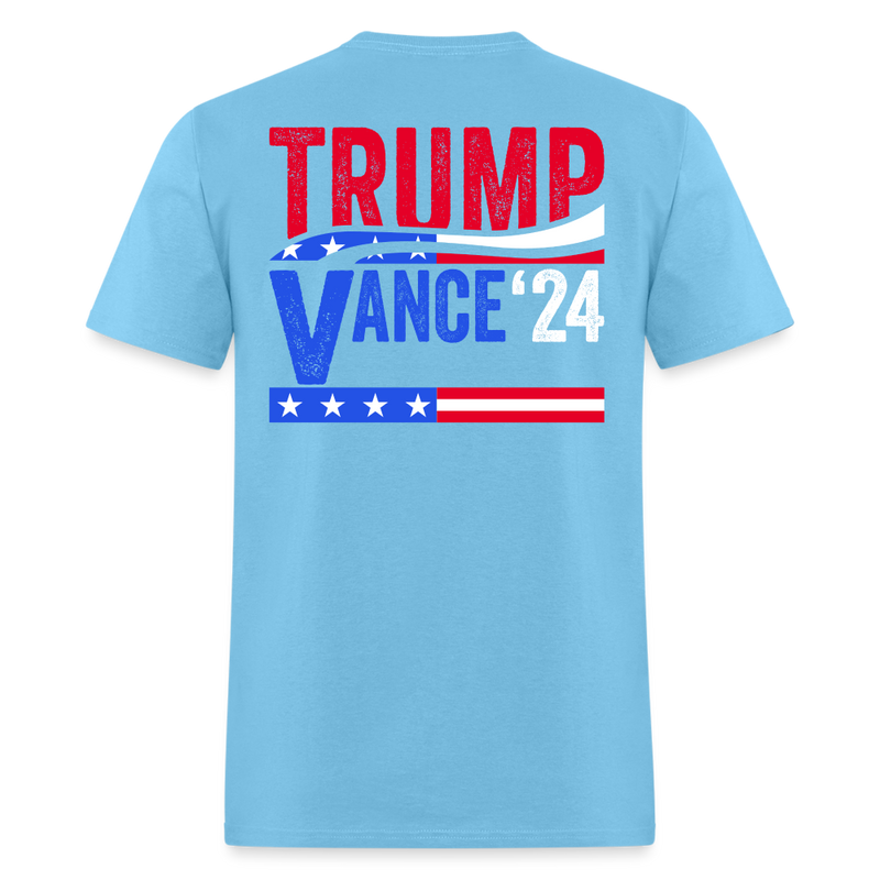 Trump Vance 2024 T Shirt - aquatic blue