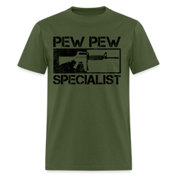 Pew Pew Specialist T Shirt - military green