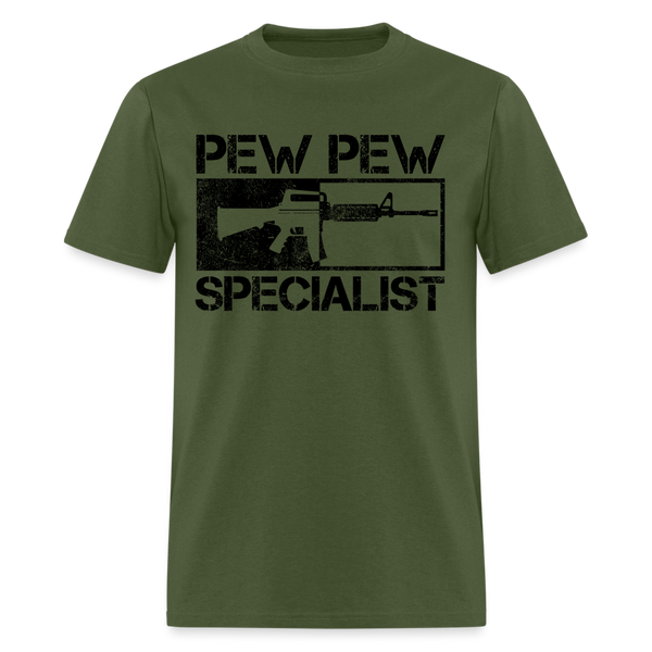 Pew Pew Specialist T Shirt - military green