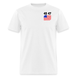 Trump 45 47 Better Coverage Than 5G T Shirt - white