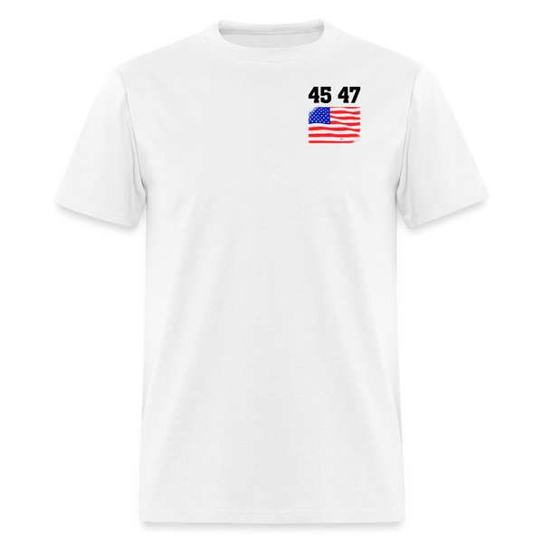 Trump 45 47 Better Coverage Than 5G T Shirt - white