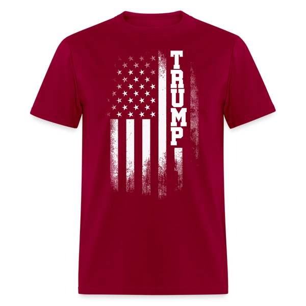 Republican Trump Flag T Shirt - dark red