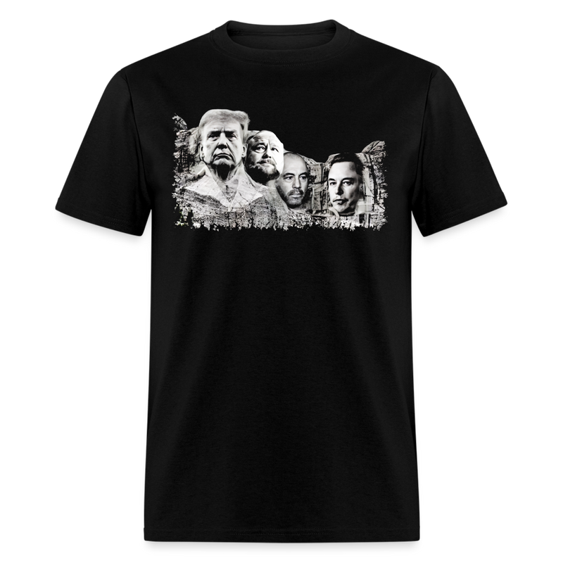 Modern Mount Rushmore T Shirt - black