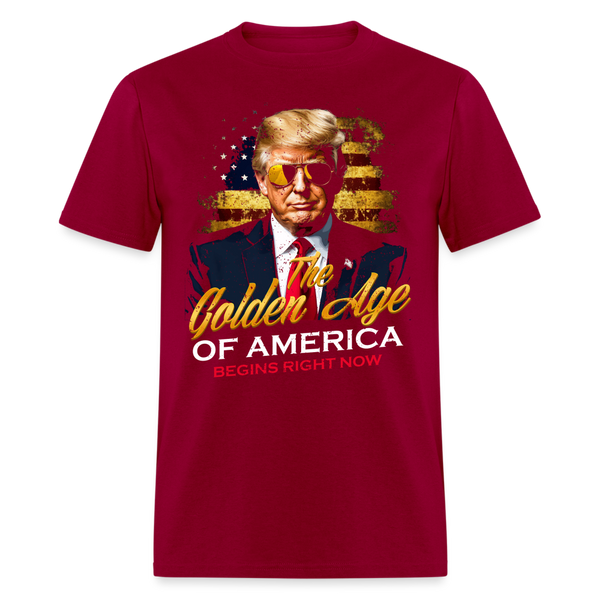 The Golden Age Of America Begins Right Now Grunt Style T Shirt - dark red