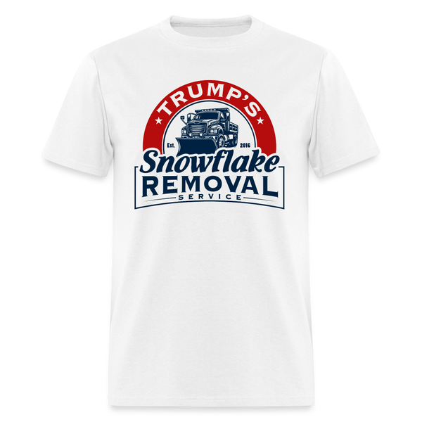 Trump's Snowflake Removal Service T Shirt - 2 - white