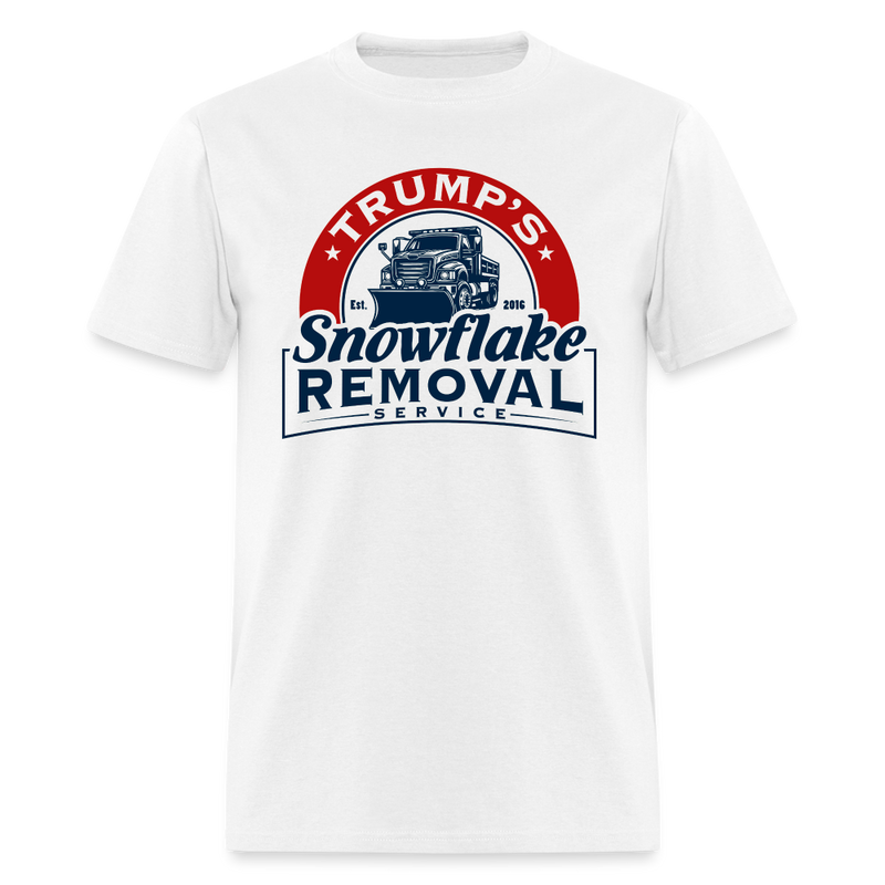 Trump's Snowflake Removal Service T Shirt - 2 - white