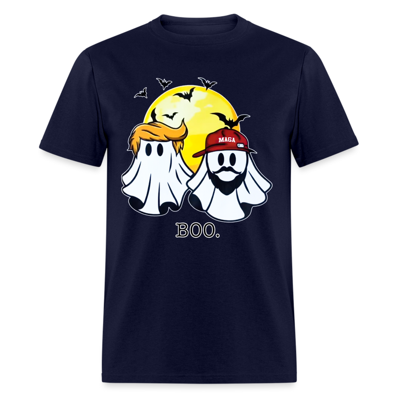 Trump Vance Halloween Ghost BOO T Shirt - navy