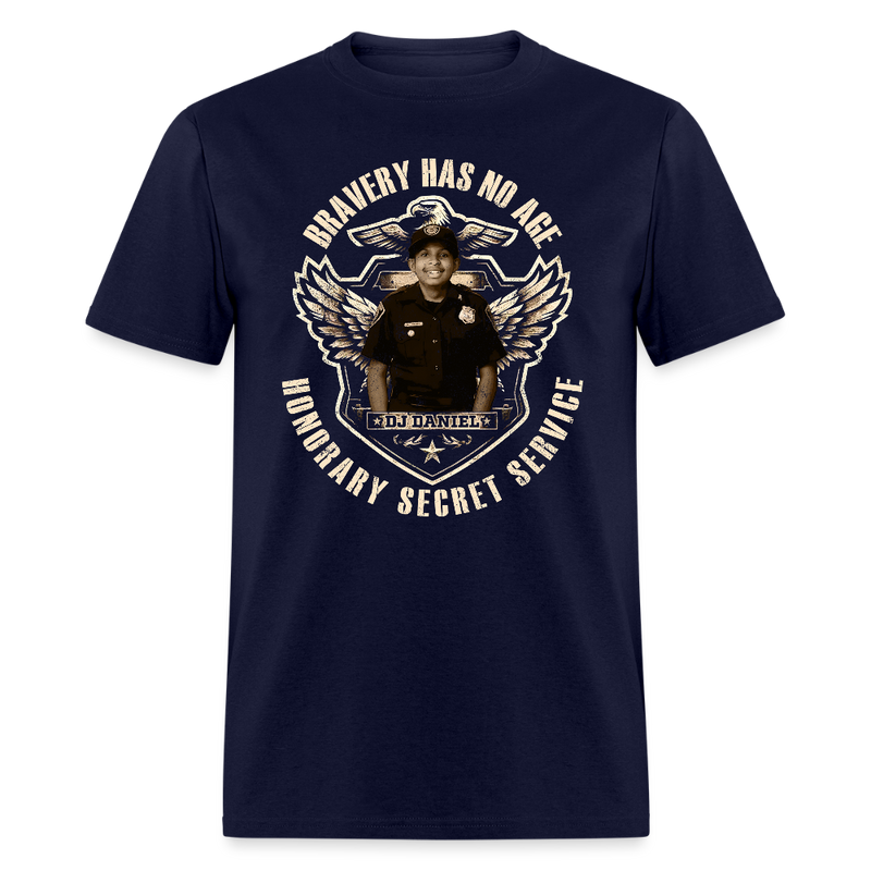 Bravery Has No Age DJ Daniels T Shirt - navy