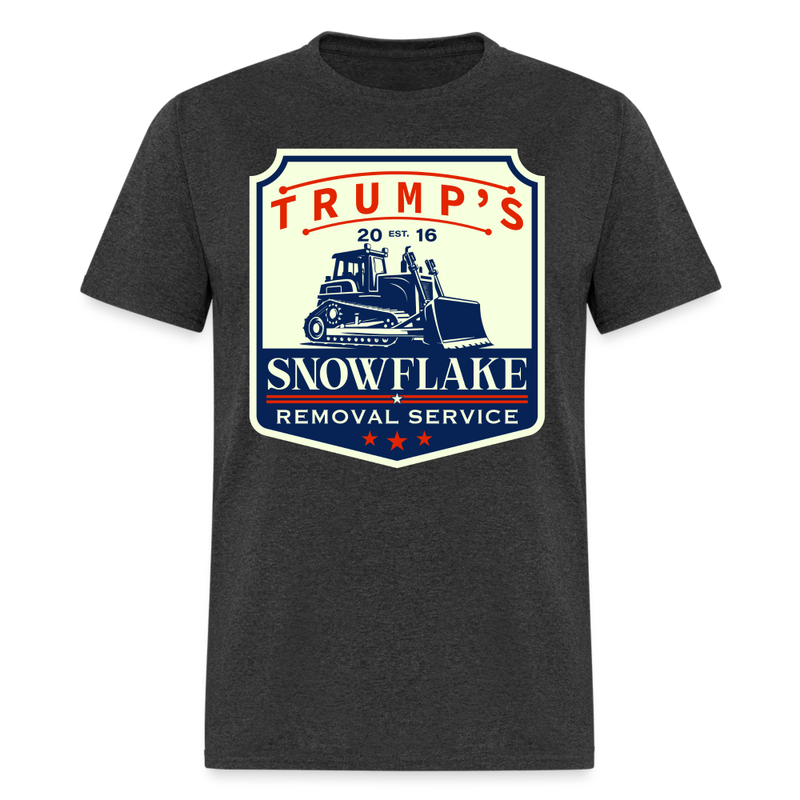 Trump's Snowflake Removal Service T Shirt - heather black